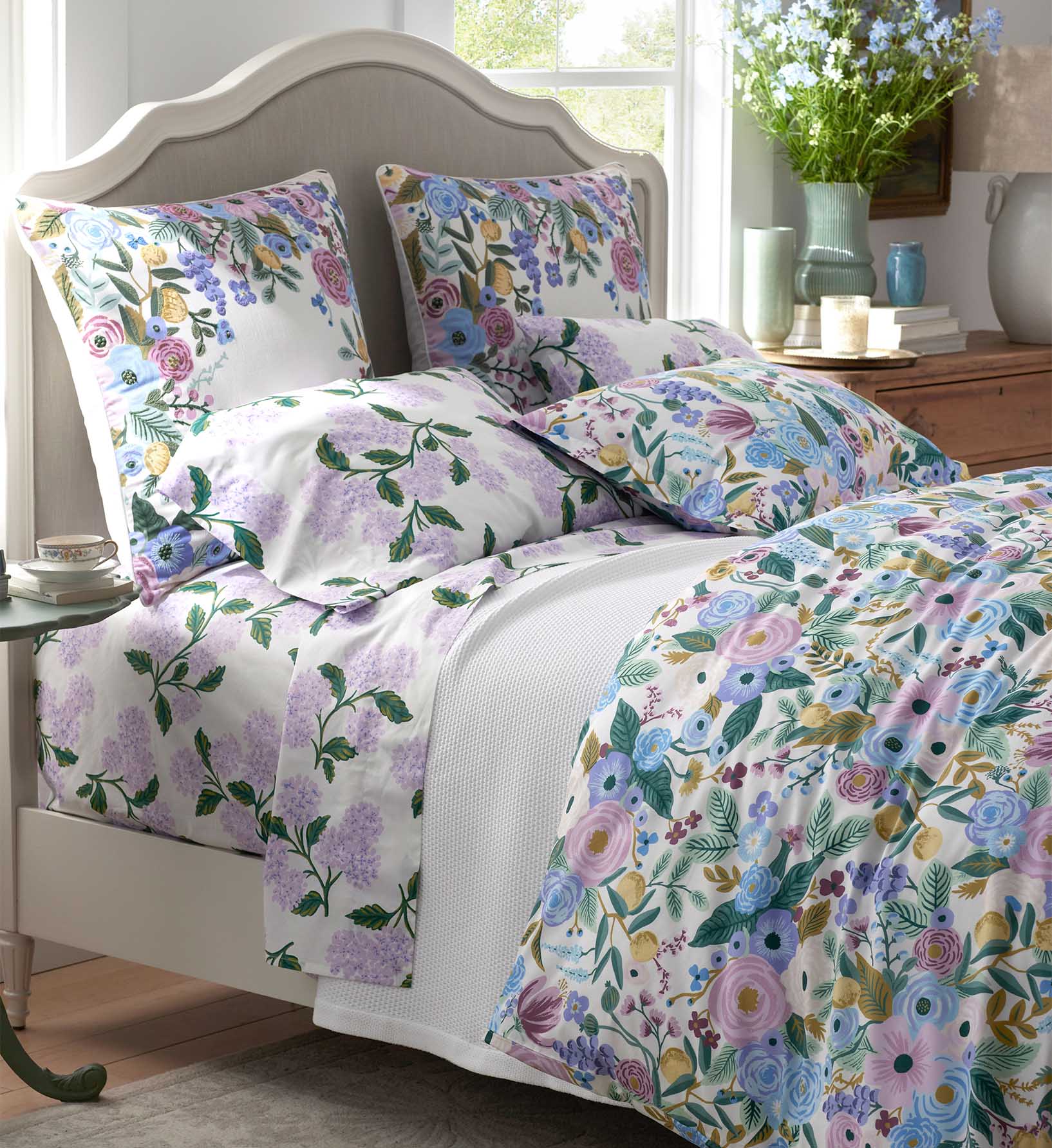Percale Sham - Garden Party Lilac