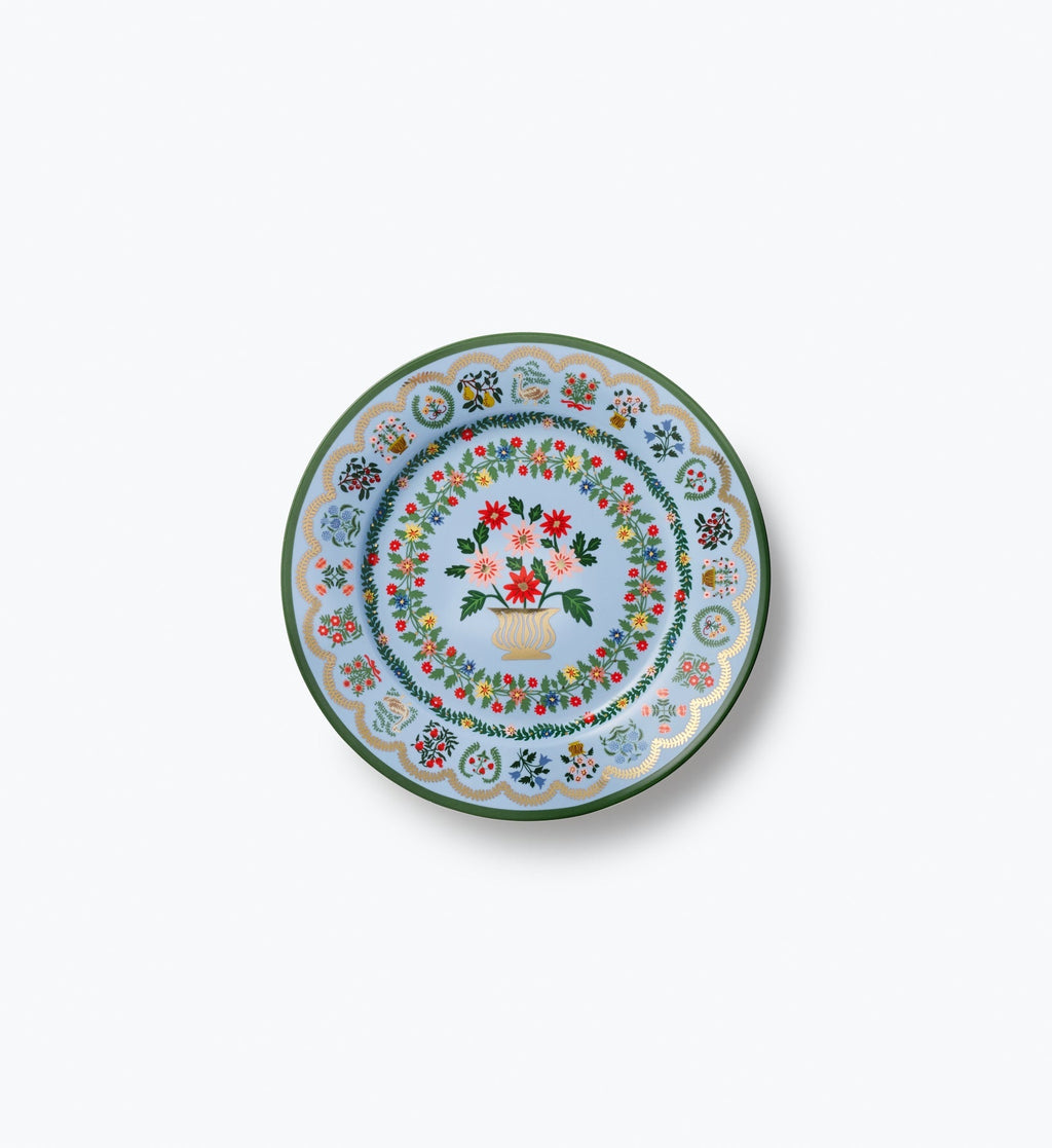 Porcelain Dessert Plate Set - Rosette